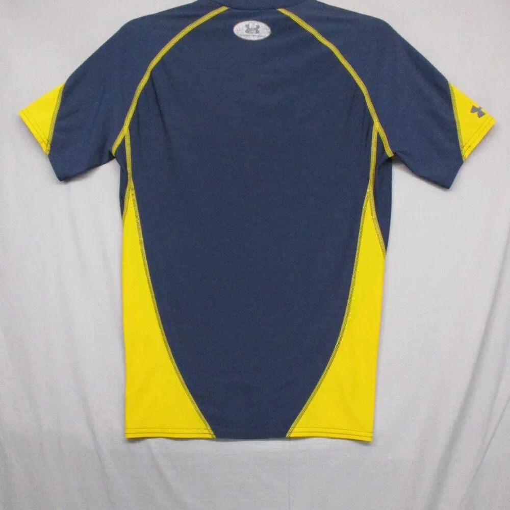 Under Armour Activewear‎ T-Shirt Blue & Yellow Youth Size | L